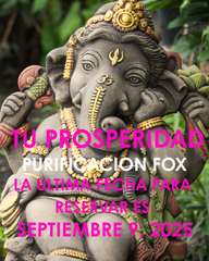 TU PROSPERIDAD: PURIFICACION FOX (Sanacion) 9 De SEPTIEMBRE 2025 $10