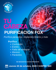 TU CABEZA: PURIFICACION I FOX 22  DE OCTUBRE, 2026